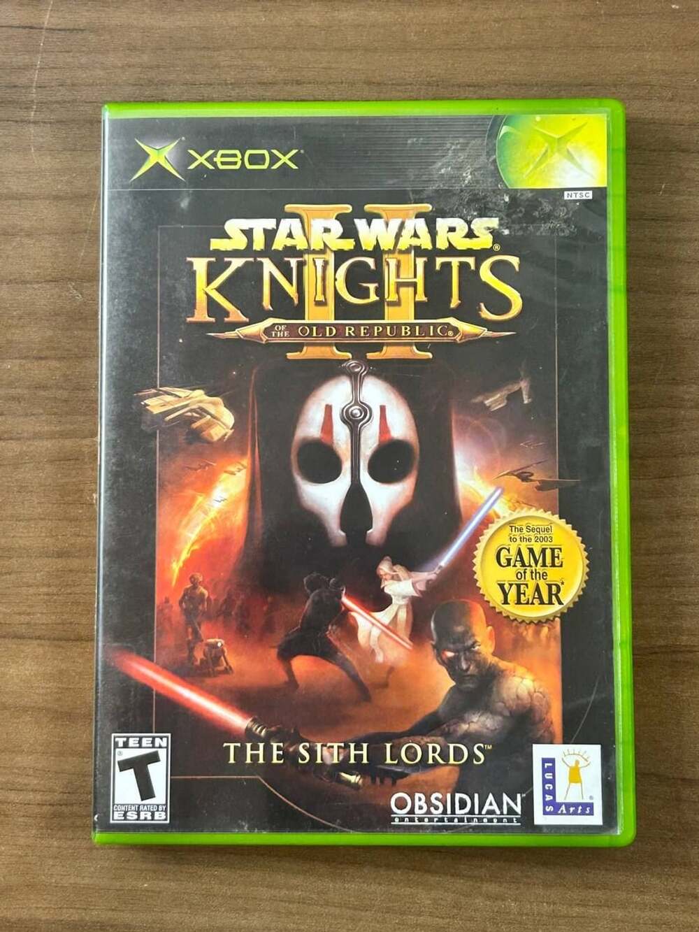 Star Wars Knights of the Old Republic II Sith Lords Xbox 2004 with Case & Manual